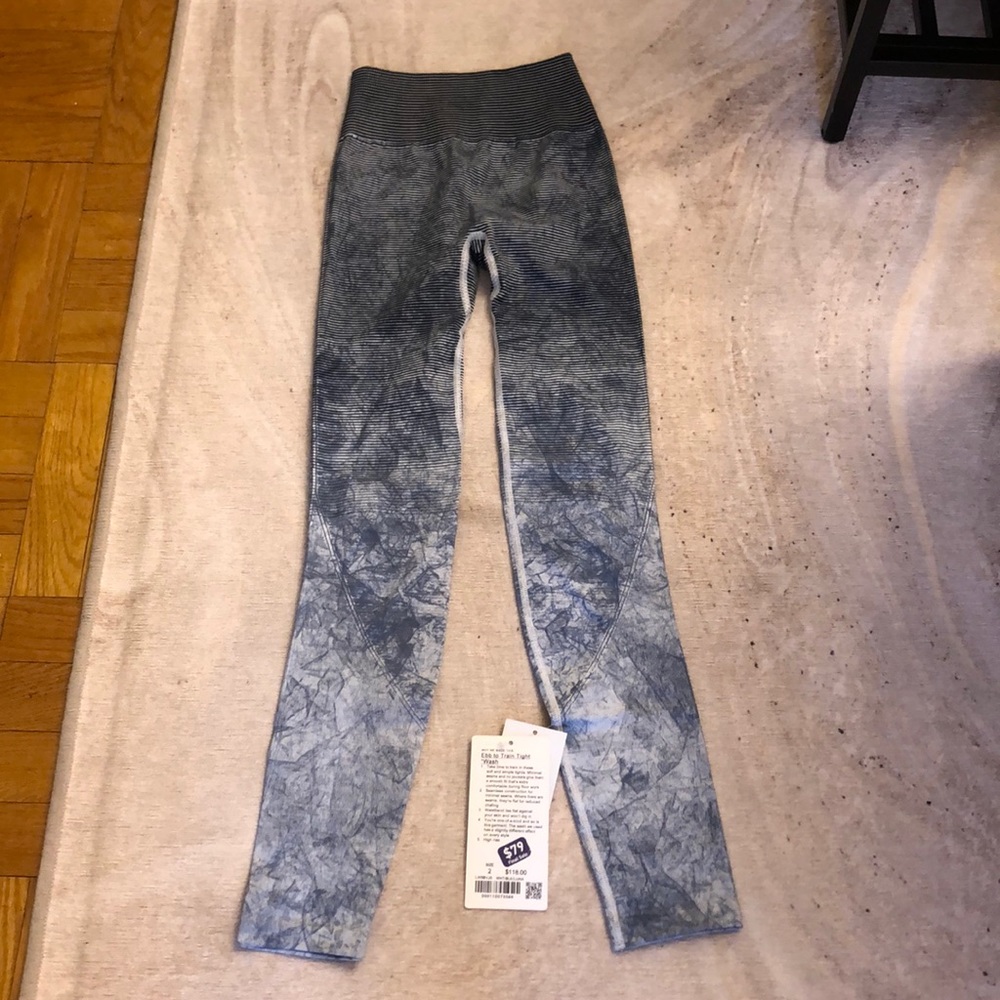 High waisted “acid wash” Lululemon leggings